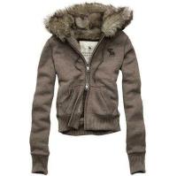 dames abercrombie fitch fur hooded outwear zip logo koffie On Sale Website 4s4n6947